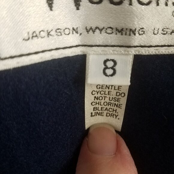 Jacket outerwear Wyoming woolens women's 8 red black woolen lining pocketed - Picture 12 of 15